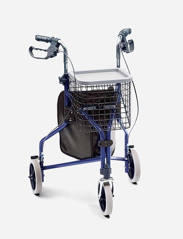 Deluxe Indoor and Outdoor Aluminium Tri Wheel Walker