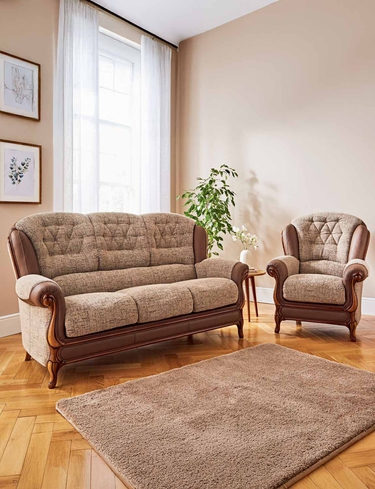 Queen Anne Suite - Three Seater Plus One Chair