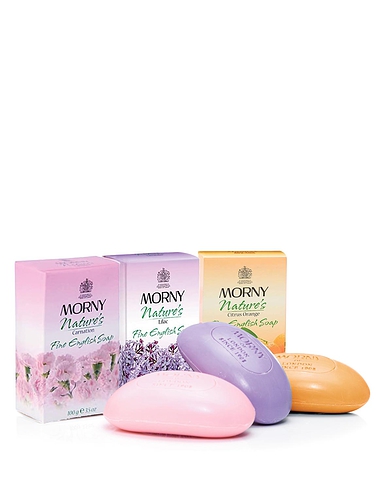 Morny Natures Fine English Soap Three Piece Set