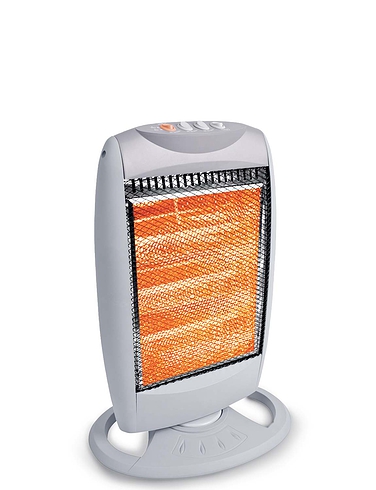 Oscillating Halogen Heater