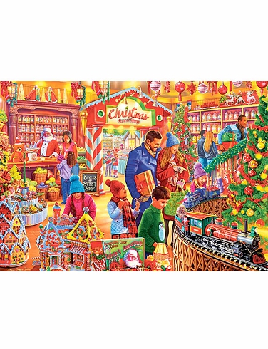 Gibsons Santas Sweetshop 1000pc Jigsaw