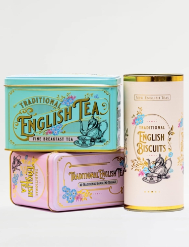Fine English Tea and Biscuits Gift Set
