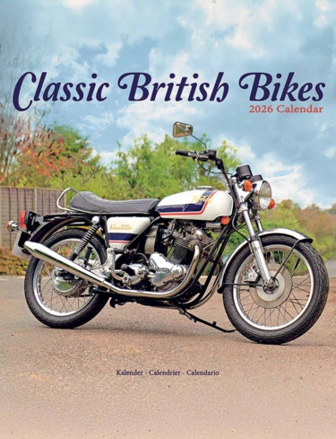 Classic British Bikes Luxury 2025 2026 Calendar