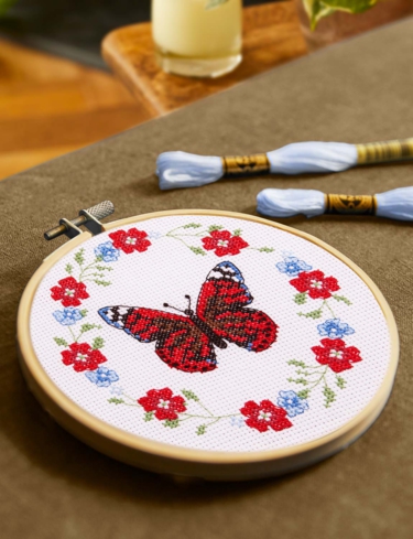 Butterfly Blooms Cross Stitch Kit