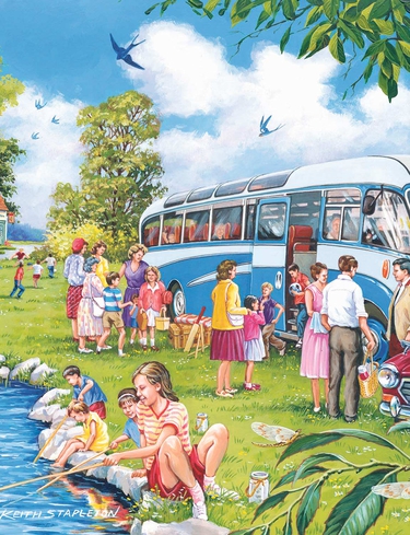 House of Puzzles Going Places 4 x 500 Piece Jigsaw Set