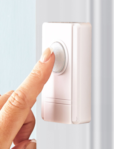 Status Cable Free Door Chime with Flashing Warning Light