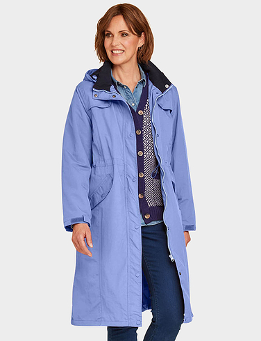 Fleece Lined Waterproof Fabric Jacket 44 Inch