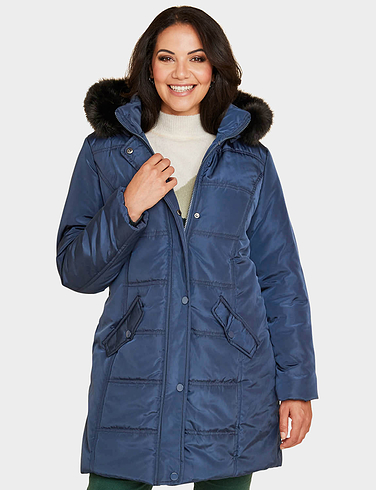 Parka Style Jacket With Detachable Hood