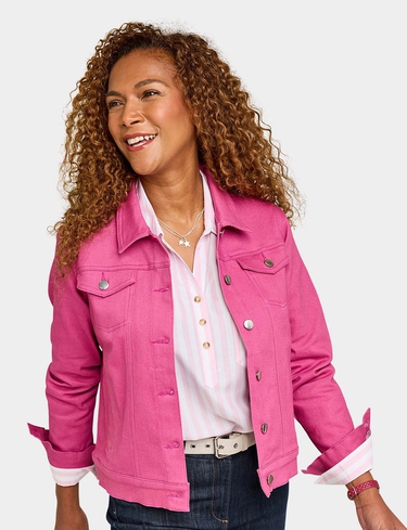 Stretch Cotton Western Style Jacket