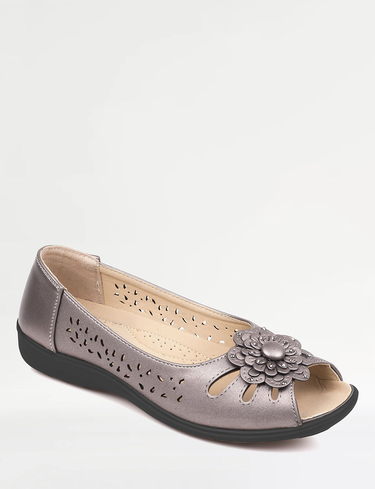 Open Toe Slip On Sandal
