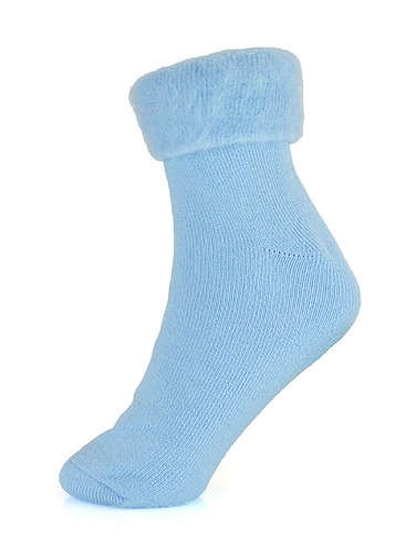 Ladies Brushed Fabric Bedsocks