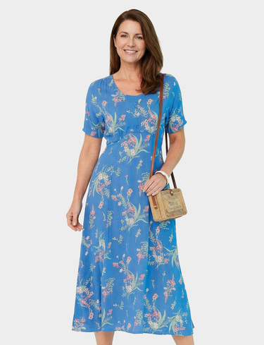 Viscose Print Tea Dress