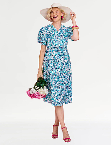 Elastic Back Waist Dress