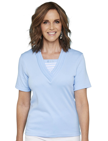 Stripe Insert T Shirt