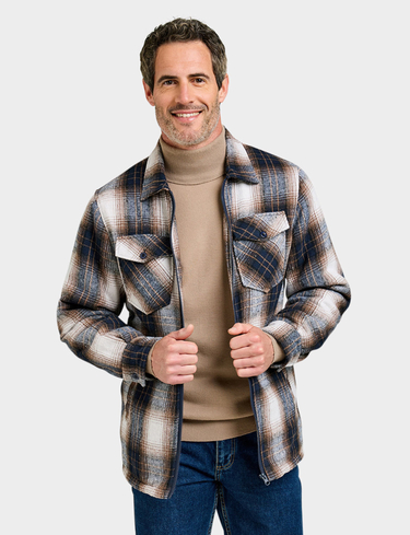 Pegasus Sherpa Lined Zip Overshirt