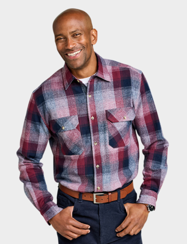 Pegasus Long Sleeve Brushed Check Shirt
