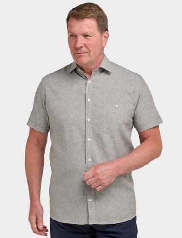 Linen Blend Double Two Shirt