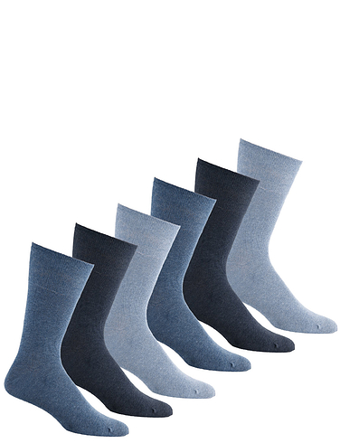 Pack of 6 Gentle Grip Diabetic Socks