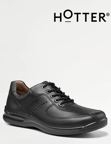 Hotter Lance Dual Wide Fit Leather Lace Shoe