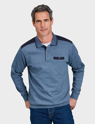 Pegasus Polo Sweatshirt With Chest Pocket