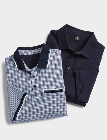 Pegasus 2 Pack Printed and Plain Polo
