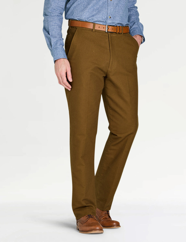 Pegasus Moleskin Trouser With Hidden Stretch Waist