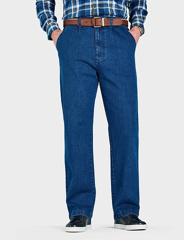 Pegasus High Waist Stretch Denim Trousers