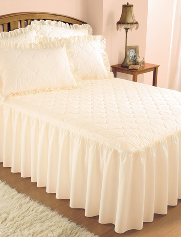 Luxury Plain Quilted Bedspread