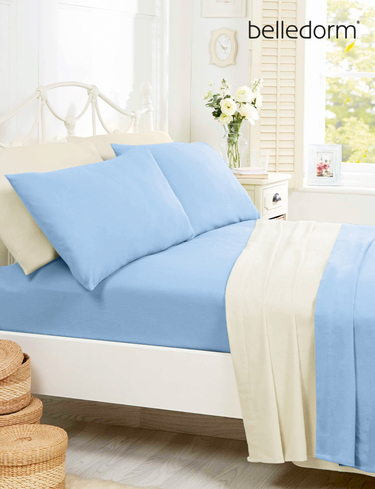 Supersoft Plain Dyed Flannelette Fitted Sheet by Belledorm