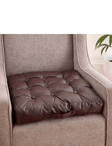 Faux Leather Booster Cushion