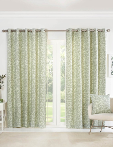 Sade Eyelet Lined Curtains