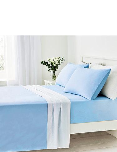 Vantona Easy Care 180 Thread Count Cotton Flat Sheet